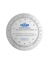 (image for) Calcoholimeter, Rule (Chart) for Ebuliometer